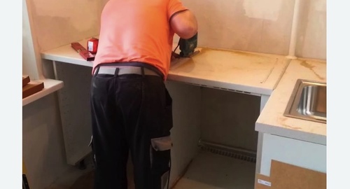 Сборка кухонного гарнитура. Павловский Посад
